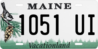 ME license plate 1051UI