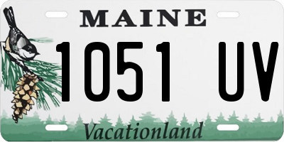 ME license plate 1051UV