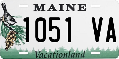 ME license plate 1051VA