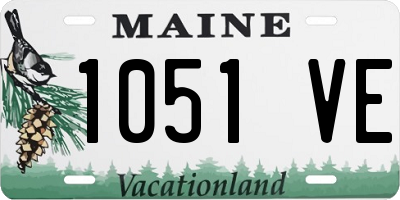 ME license plate 1051VE