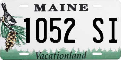 ME license plate 1052SI