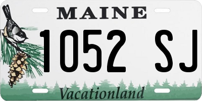 ME license plate 1052SJ