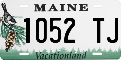 ME license plate 1052TJ