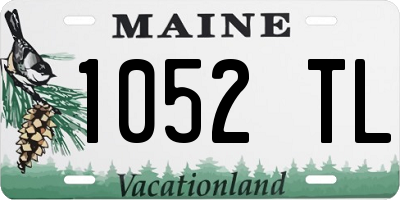 ME license plate 1052TL