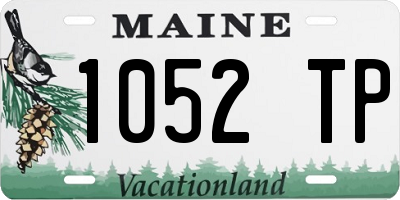 ME license plate 1052TP