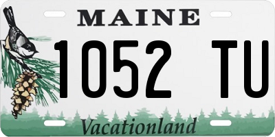 ME license plate 1052TU