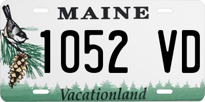 ME license plate 1052VD