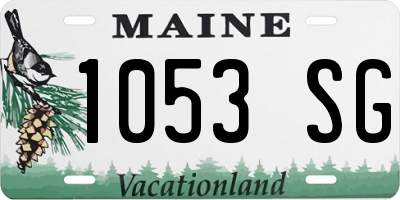 ME license plate 1053SG