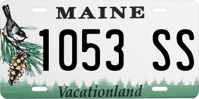 ME license plate 1053SS