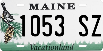 ME license plate 1053SZ