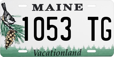 ME license plate 1053TG