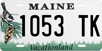 ME license plate 1053TK