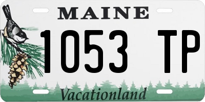 ME license plate 1053TP