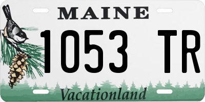 ME license plate 1053TR