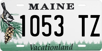 ME license plate 1053TZ