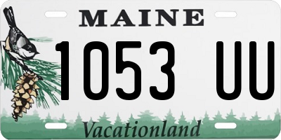 ME license plate 1053UU