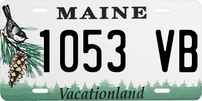 ME license plate 1053VB