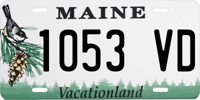 ME license plate 1053VD