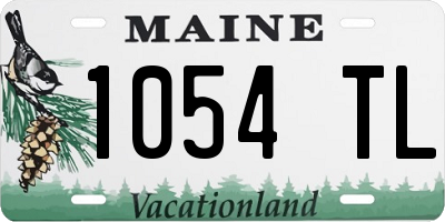 ME license plate 1054TL
