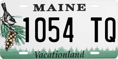 ME license plate 1054TQ