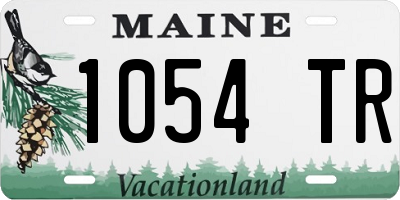 ME license plate 1054TR