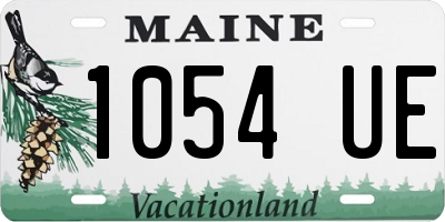 ME license plate 1054UE