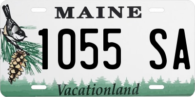 ME license plate 1055SA