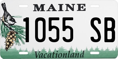 ME license plate 1055SB