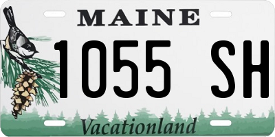 ME license plate 1055SH