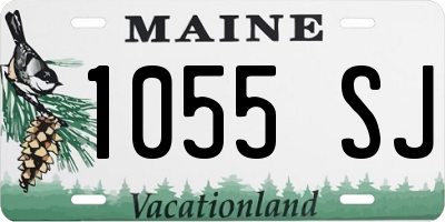 ME license plate 1055SJ
