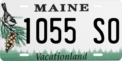 ME license plate 1055SO