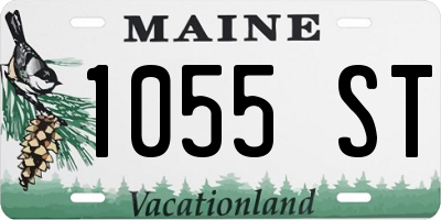 ME license plate 1055ST