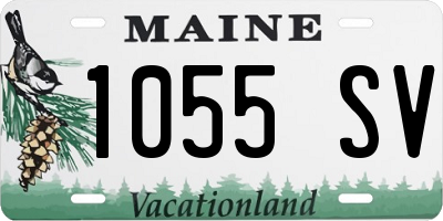 ME license plate 1055SV