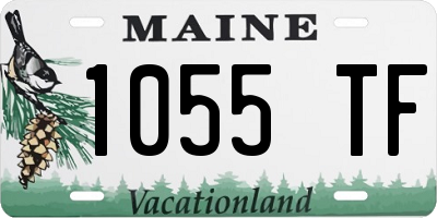 ME license plate 1055TF