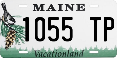 ME license plate 1055TP