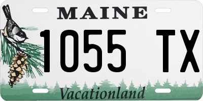 ME license plate 1055TX