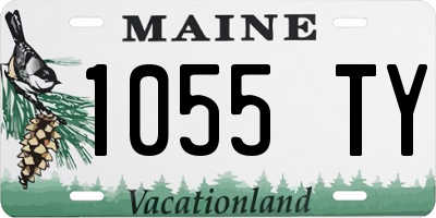 ME license plate 1055TY