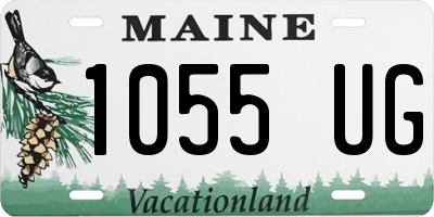 ME license plate 1055UG