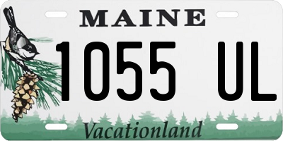 ME license plate 1055UL