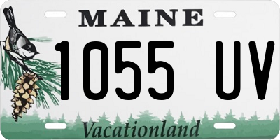 ME license plate 1055UV