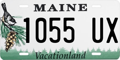 ME license plate 1055UX