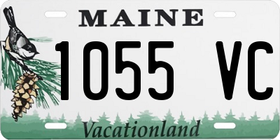 ME license plate 1055VC