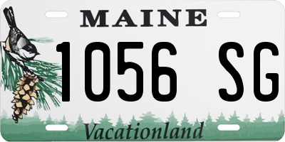 ME license plate 1056SG