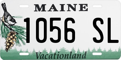 ME license plate 1056SL