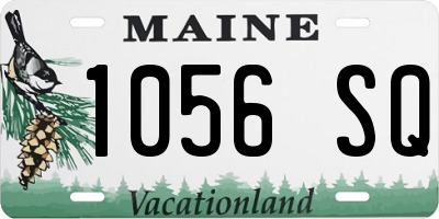 ME license plate 1056SQ