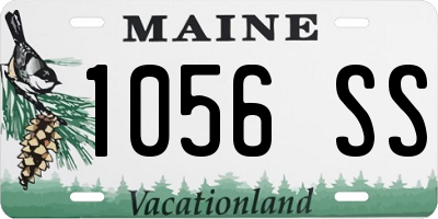 ME license plate 1056SS