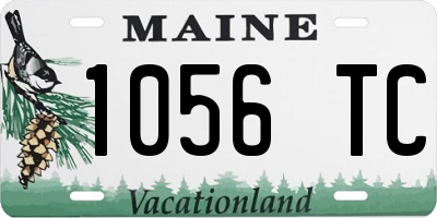 ME license plate 1056TC