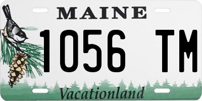 ME license plate 1056TM