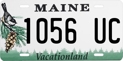 ME license plate 1056UC