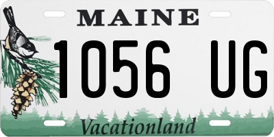 ME license plate 1056UG